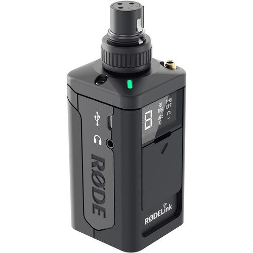 RODELINK TX-XLR -  TRANSMITTER (SINGLE RETAIL PACK) WITH XLR-INPUT (+48V PHANTOM), TRS INPUT, HEADPH