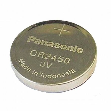 PILA PANASONIC CR-2450 LITIO BOTÓN EN BLISTER X5 (PRECIO X UNIDAD) - EF  Componentes