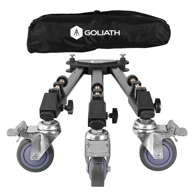 Dolly Universal GOLIATH VD2, Resistente plataforma móvil, para tripies profesionales.